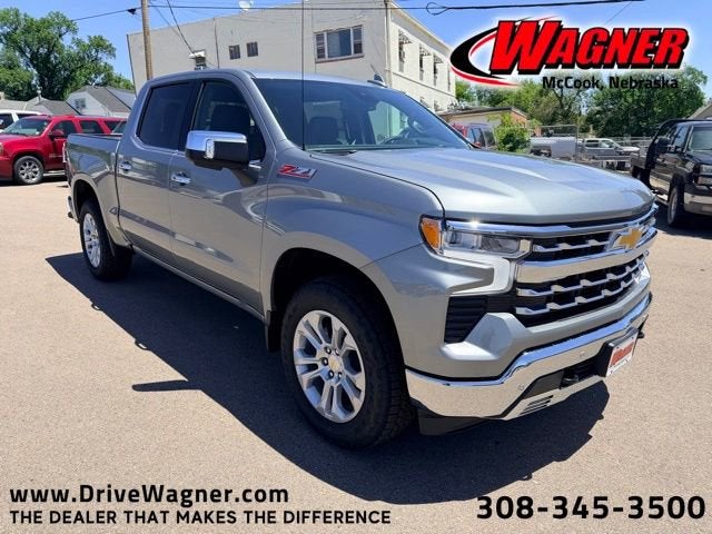 2026 Chevrolet Silverado 1500 LTZ in Sterling Gray Metallic — front three-quarter view