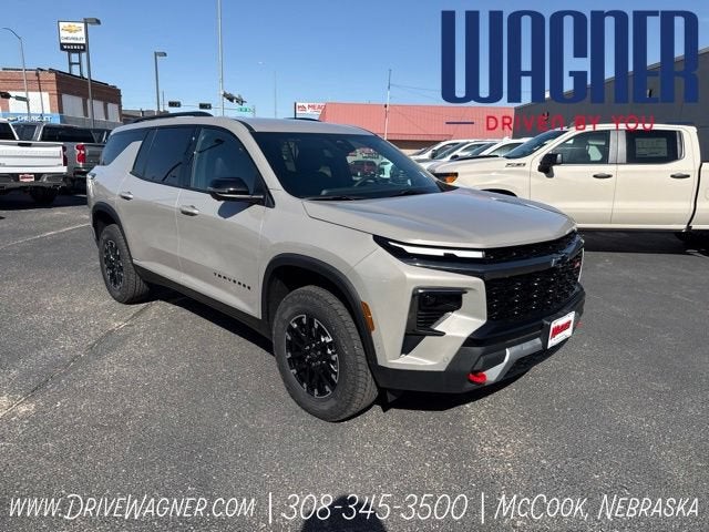 2026 Chevrolet Traverse Z71 in Sandstone Gray — front three-quarter view