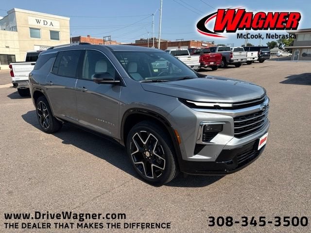 2026 Chevrolet Traverse High Country in Stardust Metallic — front three-quarter view