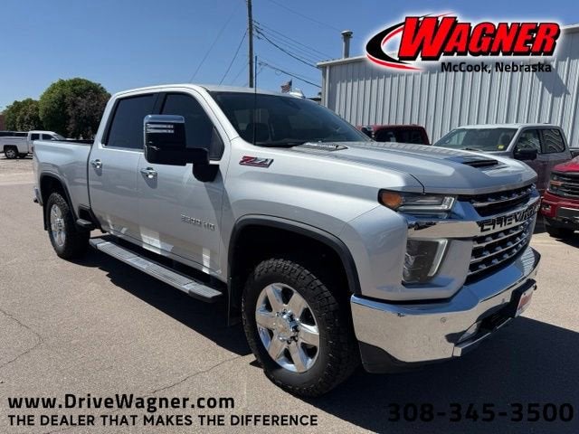2022 Chevrolet Silverado 2500 HD LTZ in Silver Ice Metallic — front three-quarter view