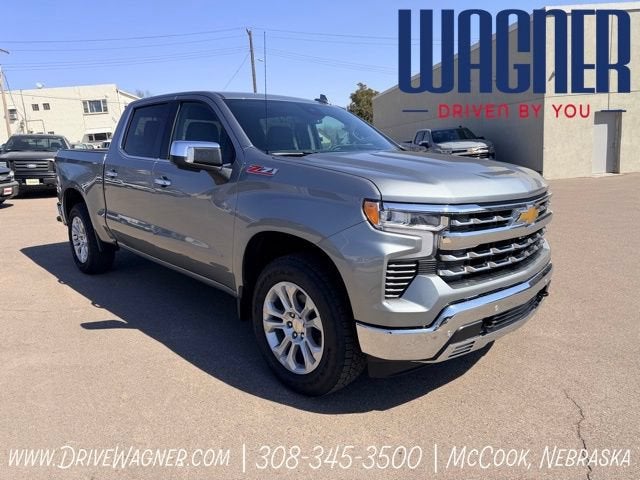 2026 Chevrolet Silverado 1500 LTZ in Sterling Gray Metallic — front three-quarter view