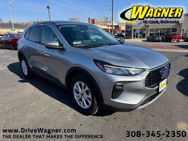 2023 Ford Escape Active in Iconic Silver Metallic — front three-quarter view