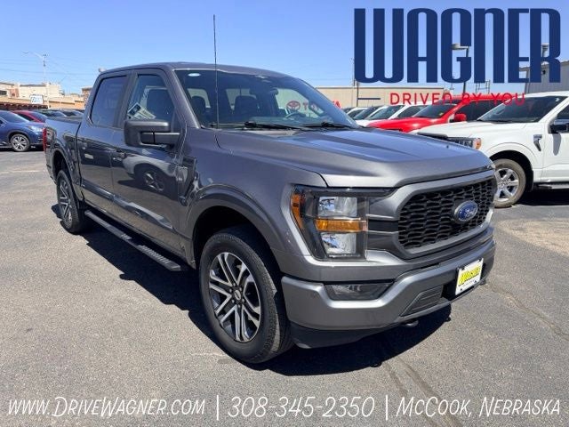 2023 Ford F-150 XL in Carbonized Gray Metallic — front three-quarter view
