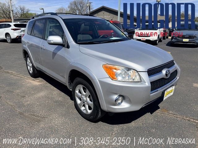2012 Toyota RAV4 Limited in Classic Silver Metallic — front three-quarter view